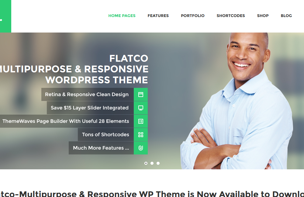 Flatco: Responsive Multipurpose One Page Theme