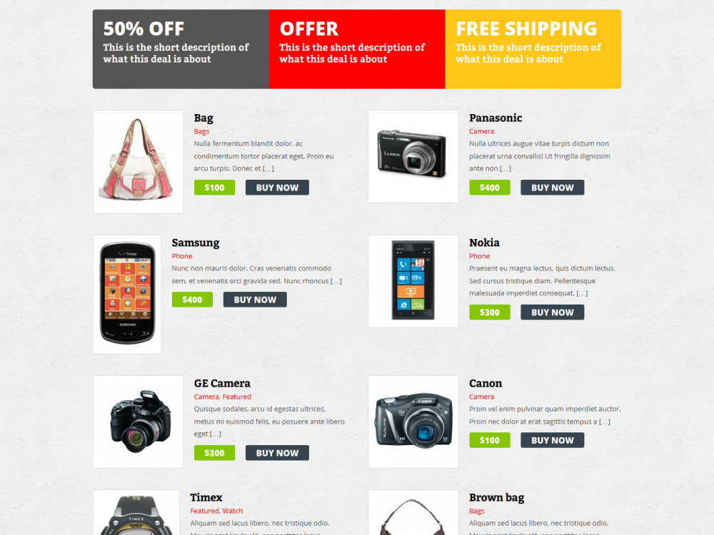Xenastore: Free eCommerce WordPress Theme