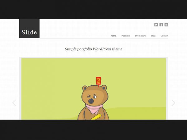 Slide - WordPress Slideshow Portfolio Theme
